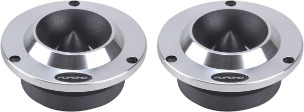 4'' 300watts 4 Ohm Ferrite Tweeters for Car Audio, Pair of Titanium Film Aluminium Panel Bullet Speakers