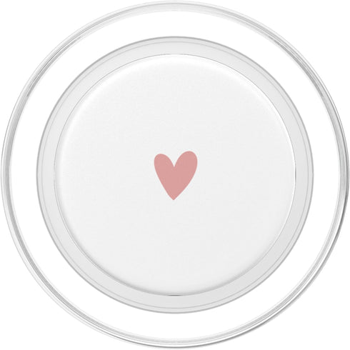 PopSockets MagSafe PopGrip for iPhone - Rose White Minimalist Heart