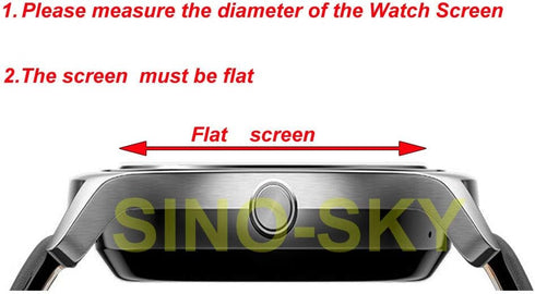 SINO-SKY 3-Pcs Universal Round Smart Watch HD Screen Protector, Anti-Scratch, Bubble Free (31mm)