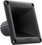 DS18 PRO-H44/BK Waveguide Horn Universal Square Driver Tweeter, Easy Twist On/Off Installation, Set of 1 Black