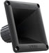 DS18 PRO-H44/BK Waveguide Horn Universal Square Driver Tweeter, Easy Twist On/Off Installation, Set of 1 Black