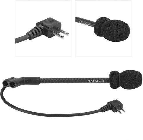 Sturdy 2 Pin Microphone, Long Service Life Headset Microphone for Peltor Comtac I, II, III Armorwerx