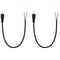 Fancasee 2 Pack RCA Male Plug Jack Connector Adapter to Bare Wire for Amplifier Receiver Speakers