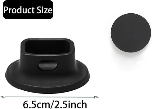 PCTC Silicone Non-Slip Desktop Mount for DJI Osmo Pocket 3, Lightweight and Compact, OSMO Pocket 3 Accessories (Silicone Black/Large)