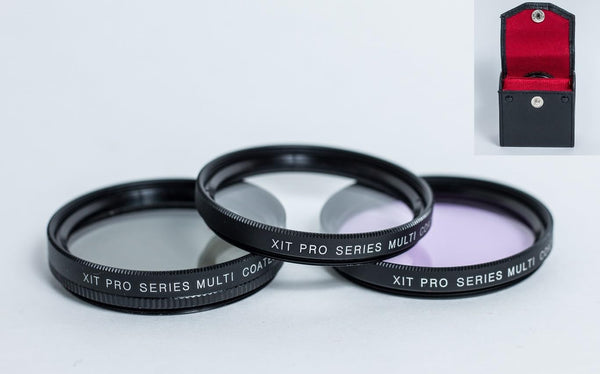 Generic Professional 3-Pcs HD UV Polarizer & FLD Filter Kit for Canon EOS