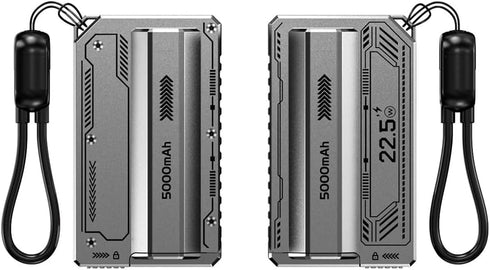 TKOWTB 21700 20W DIY Power Bank Case Detachable Cable PD Fast Charging No Battery Included Black