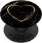 PopSockets PopGrip Love Heart Gold Black Marble-Look Cute for Girls and Women