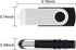 Aiibe 5 Pack 64GB USB Flash Drive, 64 GB Thumb Drive, Swivel USB Stick USB 2.0 Pen Drive in 5 Mixed Colors
