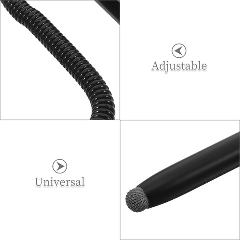 MUELODSIC Stylus Pen Resistance capacitive with Retractable Holder for Tablets Phones Secure Holder for Smooth Writing