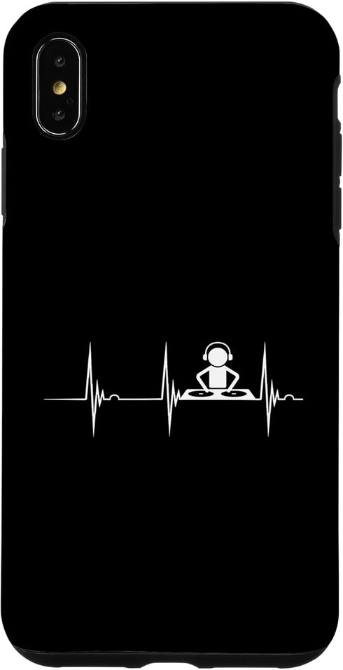 DJ Mischpult Musikproduzent EDM Techno Discjockey Music Producer Disc Jockey Heartbeat ECG Pulse DJ Mixing Console Case for
