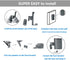 Wall Mount Bracket for SONOS ONE/ONE SL/Play 1 Speaker (Swivel and Tilt, Black, Single pc)