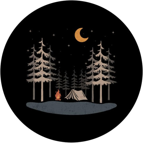 Camping Hiking Mountain Scene Under Stars Shirt - PopSockets Standard PopGrip