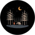 Camping Hiking Mountain Scene Under Stars Shirt - PopSockets Standard PopGrip
