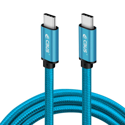 CBUS 10ft Heavy-Duty Braided USB C to C Fast Charging Cable, Compatible with iPhone 15/Pro/Max/Plus, iPad Pro/Air,