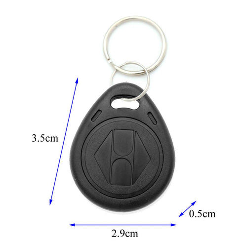 SagaSave 10pcs 125KHZ Plastic Writable ID Cards Keyfobs RFID Copy Key Tags Handheld RFID Copier Writer Readers