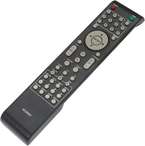 Allimity Remote Control Replacement RC2002V for VIORE TV Models LCD19VX60PB1, LCD22VH56, LCD26VH56