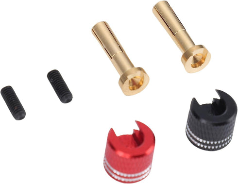 Set, 4mm 1/10 RC Heatsink Plug Alloy Banana Plugs with Stable Current Transfer and Aesthetic Design for RC Crawler Cars