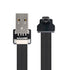 chenyang Micro USB Flat Cable - USB 2.0 Male to Micro USB Male 90 Degree UP Angled Ribbon Flex Extension Cable Adapter,