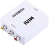 Yosoo Health Gear Digital HDMI2AV Converter, AV Adapter, Composite Video Audio CVBS Converter 720p/1080p (White)