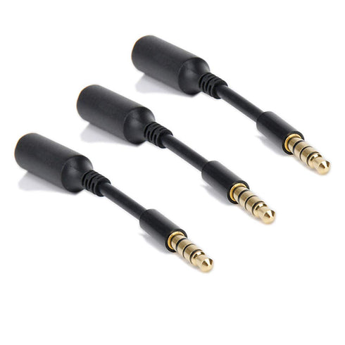 3-Pack AUX Headphone 3.5mm Extension Cable - Male to Female Extender Audio Jack Adapter for iPhone iPod iPad
