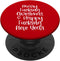 Merry Fucking Christmas Happy F In New Year Scrooge Cursing PopSockets Standard PopGrip