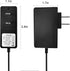12V DC 2A Wall Power Supply Adapter, 2.1mm x 5.5 Plug, AC 100-240V to DC 12Volt Transformers