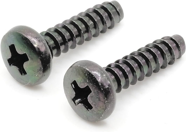 Replacement Screws 1 Set of Metric Screws (Model RS-198178) Pan Head - Philips Drive - Black Plated (Pack of 2)