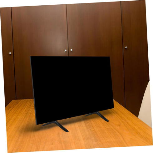 Happyyami Universal No-Drill TV Stand Base for LCD LED TVs Heavy-Duty Metal Legs Cable Management Desktop Mount