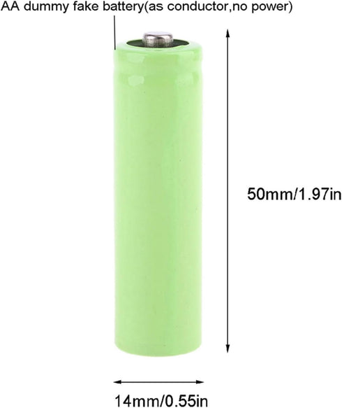 RUINBNC 2pcs 1.5V LR6 USB Power Converter Battery Replace AA Connect for LED Light Remote Control Power Supply Cables