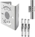 Universal Security Camera Vertical Pole Mount Bracket, Solid Metal Adapter with 3 Loops for CCTV Cameras