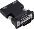 HDMI to VGA Adapter, 1080P 60Hz with 3.5mm Audio Cable, Compatible with Laptop to TV Projector Monitor