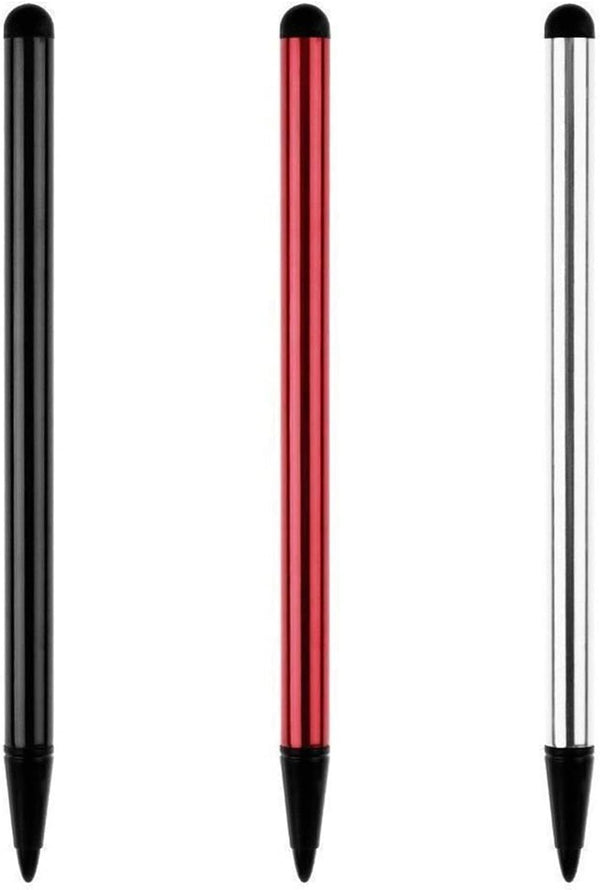 Wentoenapp 3Pcs Black Silver and Red Universal Phone Tablet Touch Screen Pen Stylus