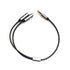 REXUS Grey 3.5mm Y Splitter Stereo Audio Cable, 4-Pole Male to 2 Female, Headphone Splitter Adapter