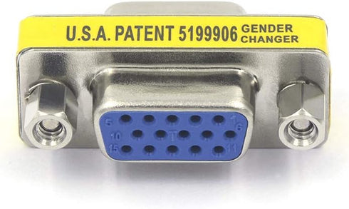 VCE VGA Adapter Female to Female SVGA Coupler - HD15 Mini Gender Changer VGA Cable Extender, 4-Pack