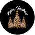 Leopard Pattern Design Christmas Tree, Stylish Xmas Design PopSockets Swappable PopGrip