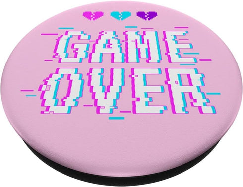 Game Over Vaporwave Sad Kawaii Aesthetic Harajuku Eboy Egirl PopSockets Standard PopGrip