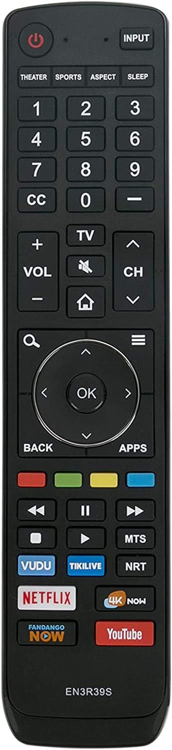 UBay EN3R39S Remote Control Replacement for Sharp Smart TV