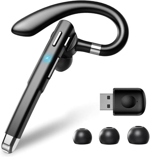 Hsility Bluetooth Headset with USB Type C 270 Degrees Rotatable Microphone for