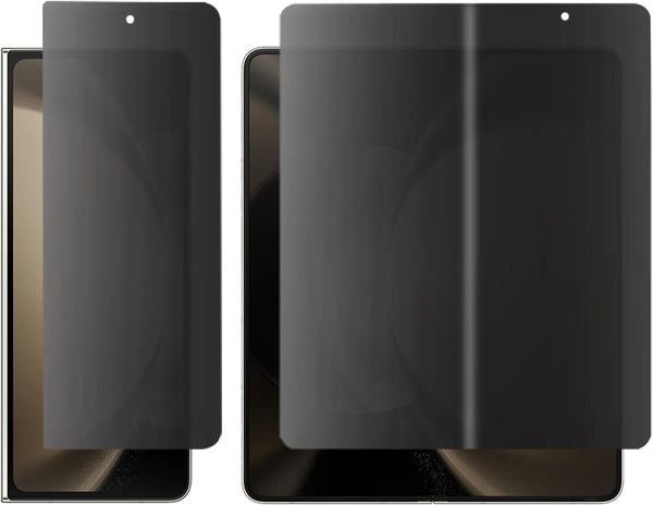 Anti-Spy Screen Protector for Samsung Galaxy Z Fold 5 5G 2023, Matte Anti-Glare Privacy Outer Inner Soft Anti-Scratch