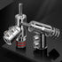 HiFi Banana Plugs Speaker Connectors, Screw Locking Rhodium Plated Banana Connector Jack for Speaker Cable