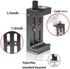 3 1/4" Port,360Rotation Aluminum Metal Phone Tripod Mount with Cold Shoes & Arca Cell Phone Tripod Adapter for Phone