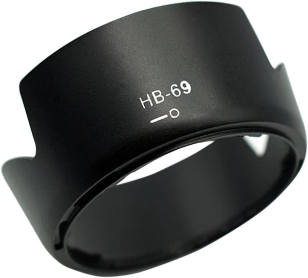HB-69 Lens Hood Shade for Nikon AF-S DX 18-55mm f/3.5-5.6GVR II, 52mm Digital Tulip Flower Lens Hood Black