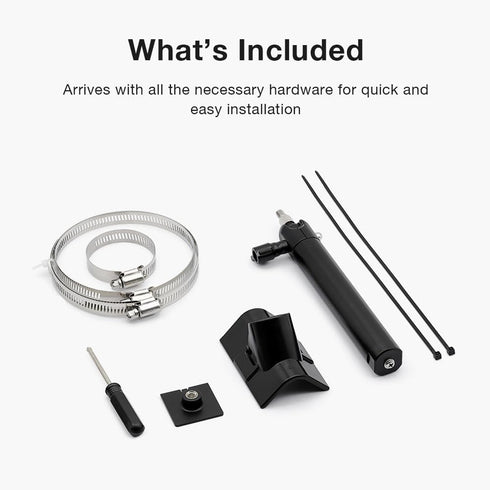 Holicfun Universal Solar Panel Pole Mount for Ring, Eufy, Arlo, Wyze, Reolink Solar Panels, No Drilling Required (Black)