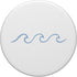 One Line Art Wave Minimalist Surf Aesthetically Pleasing PopSockets Standard PopGrip
