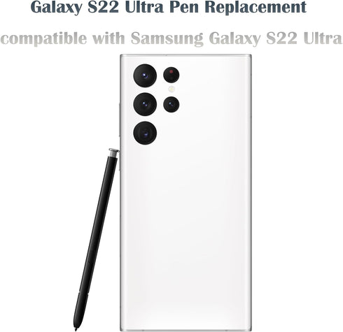 Galaxy S22 Ultra Pen Replacement for Samsung Galaxy S22 Ultra 5G, S Pen Stylus Pen without Bluetooth, Color: White