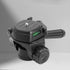 ThtRht 1/4'' Tripod Fluid Head Mount Panhead with Quick Release Plate Long Handle Pan/Tilt Head Phone Holder Adapter