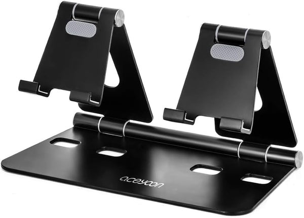 aceyoon Adjustable Tablet Stand, iPad/Cell Phone Holder for Desk, Aluminum Alloy Stand Holder
