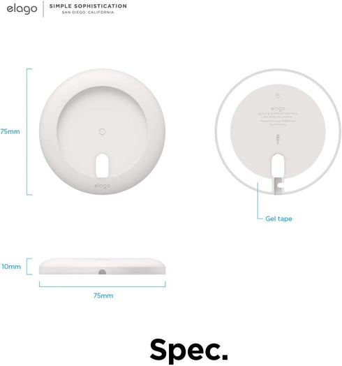 elago Charging Pad Compatible with MagSafe Charger for iPhone 15, 14, 13, 12 Models, AirPods Pro, White
