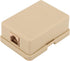 Phone Jack Surface Mount Single Port Telephone Jack Box, 4 Screw Terminals to 1 RJ11 6P4C Female, 2pack Ivory