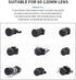 TONHOKJ 99% Universal Lens Cap, Fits DSLR & Mirrorless Camera Lenses, Silicone Lens Cover with Element Proof